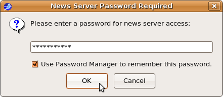 Prompt for password