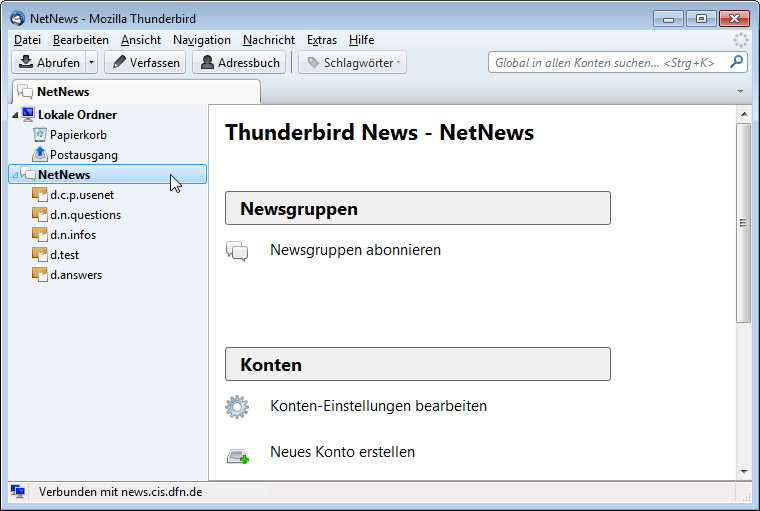 Newsgruppen-Liste